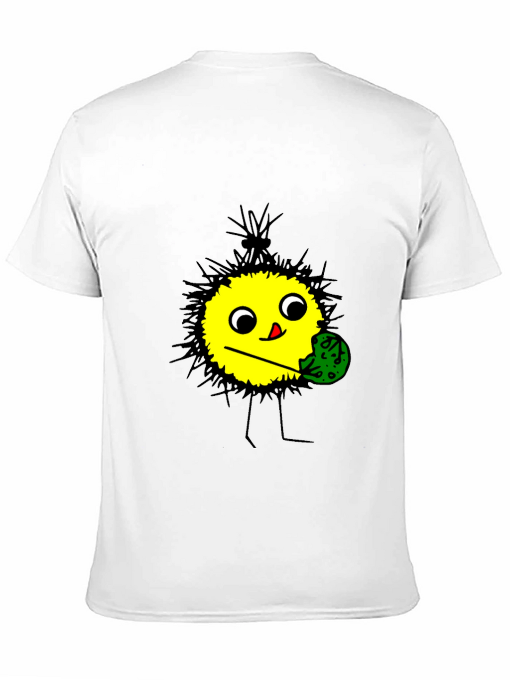 Funny Cartoon Character T-Shirt - Black