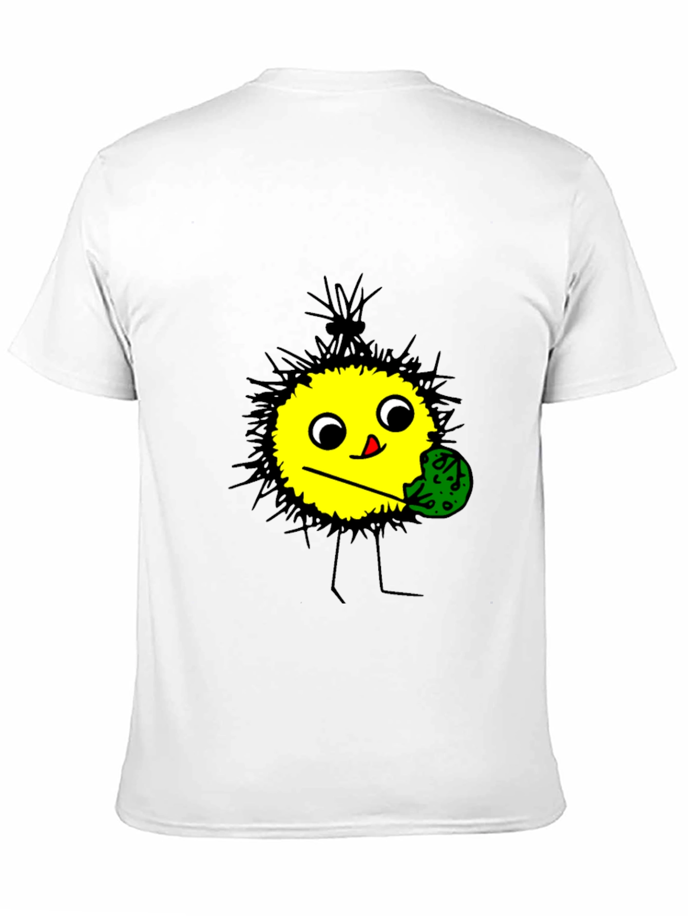 Funny Cartoon Character T-Shirt - Black