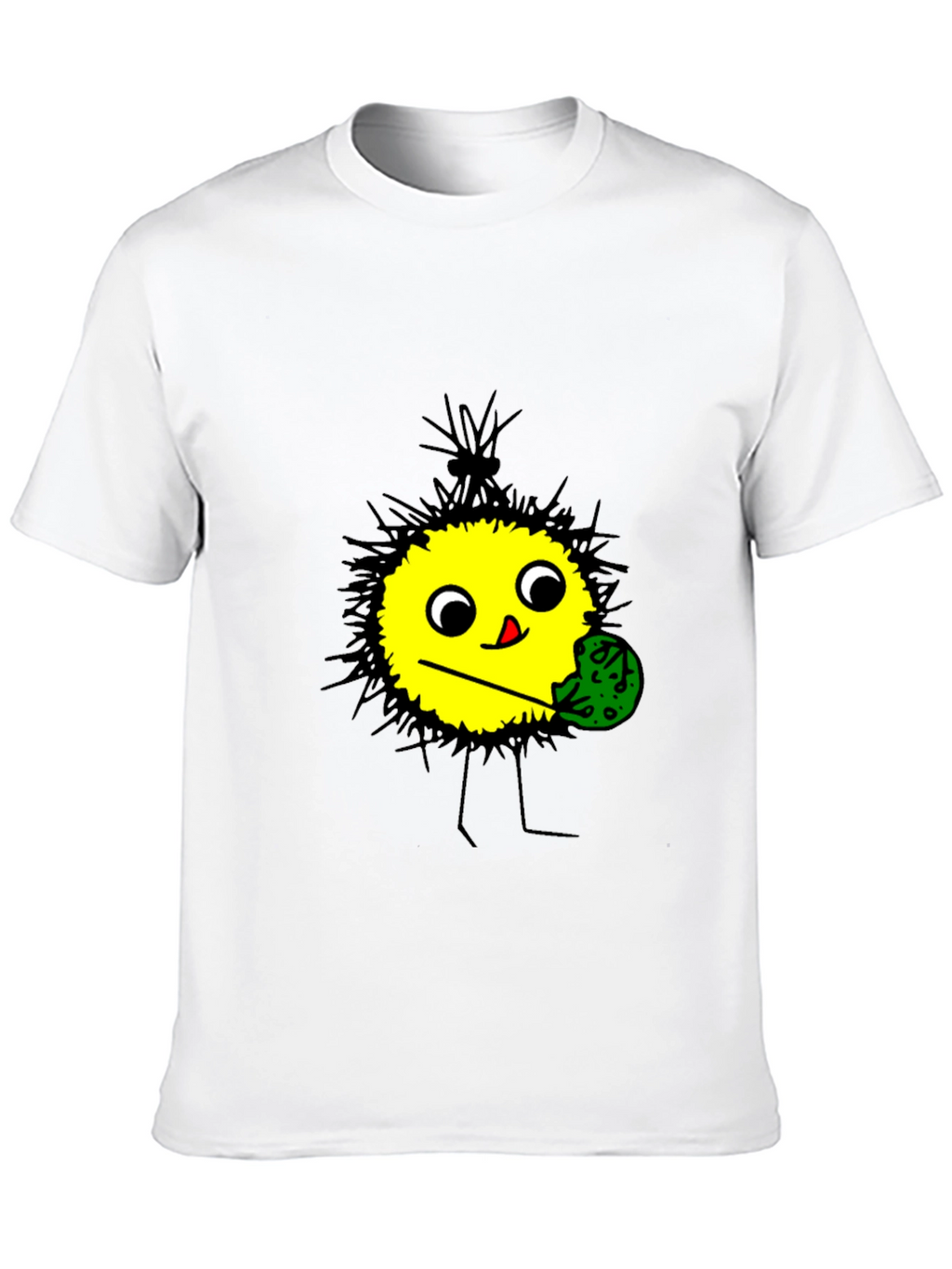 Funny Cartoon Character T-Shirt - Black