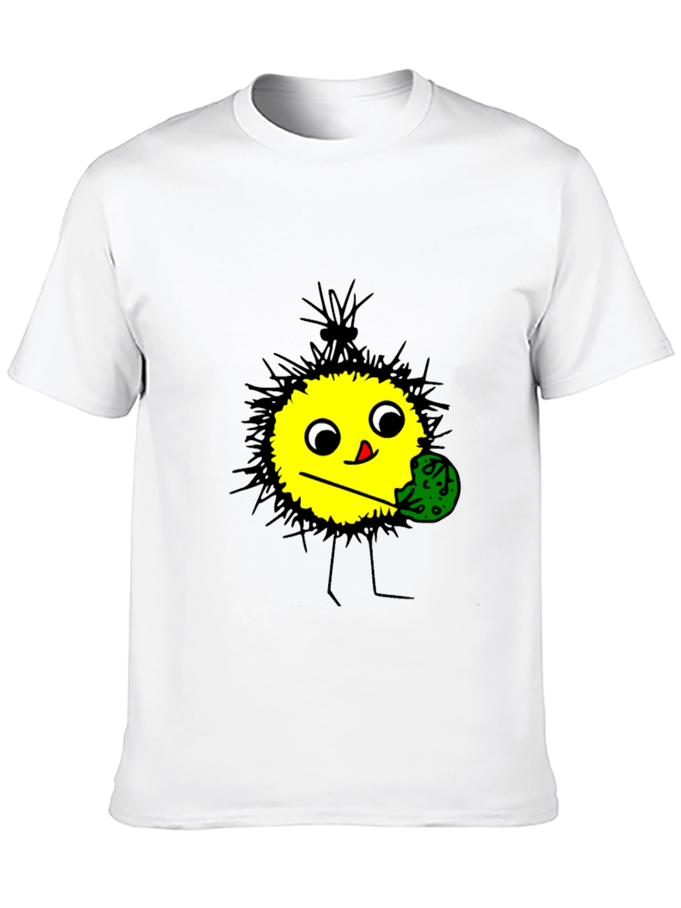 Funny Cartoon Character T-Shirt - Black