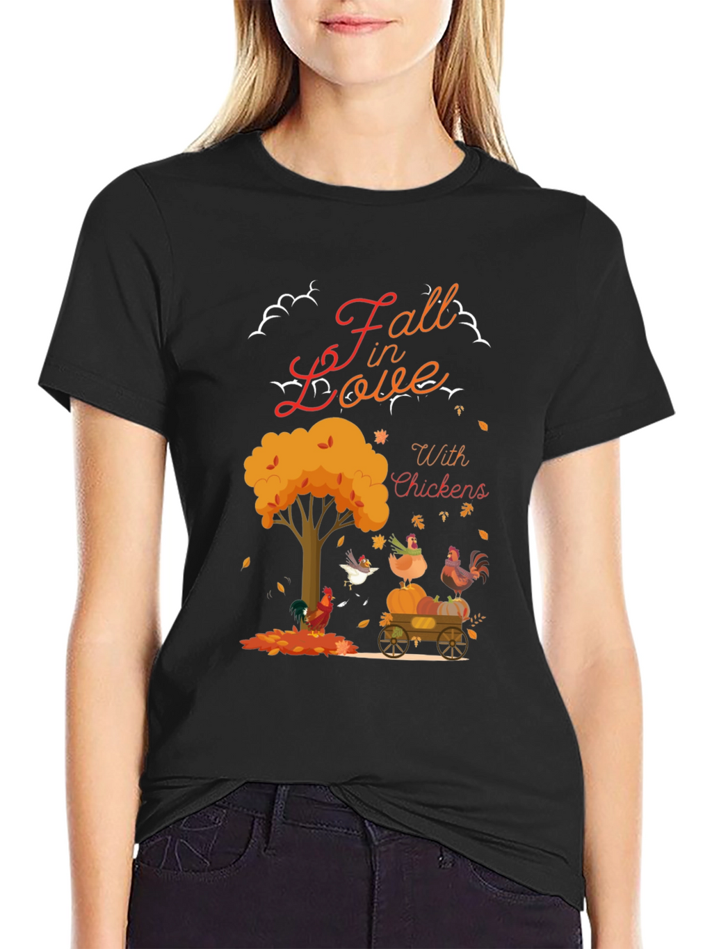 Fall in Love With Chickens T-Shirt
