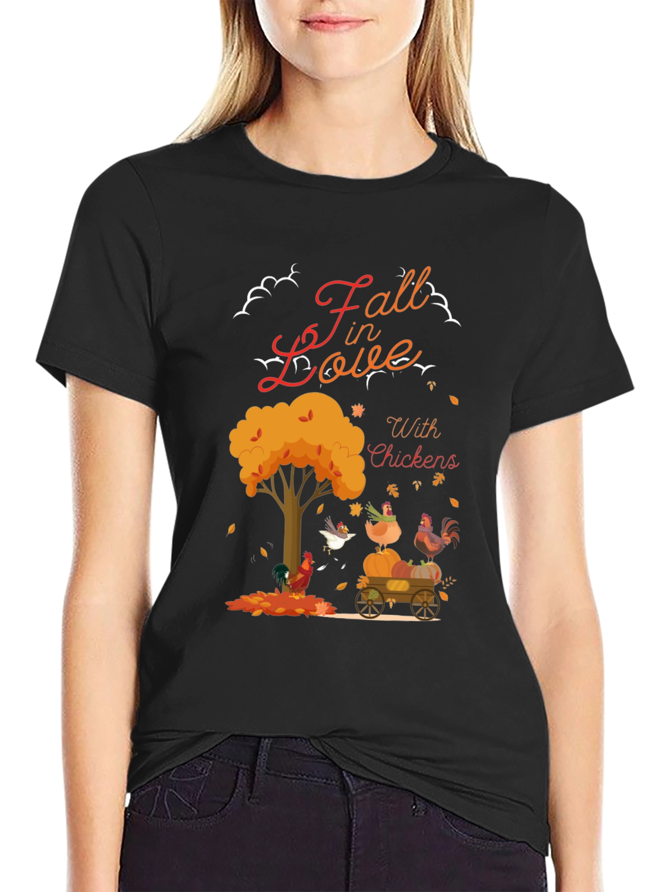 Fall in Love With Chickens T-Shirt