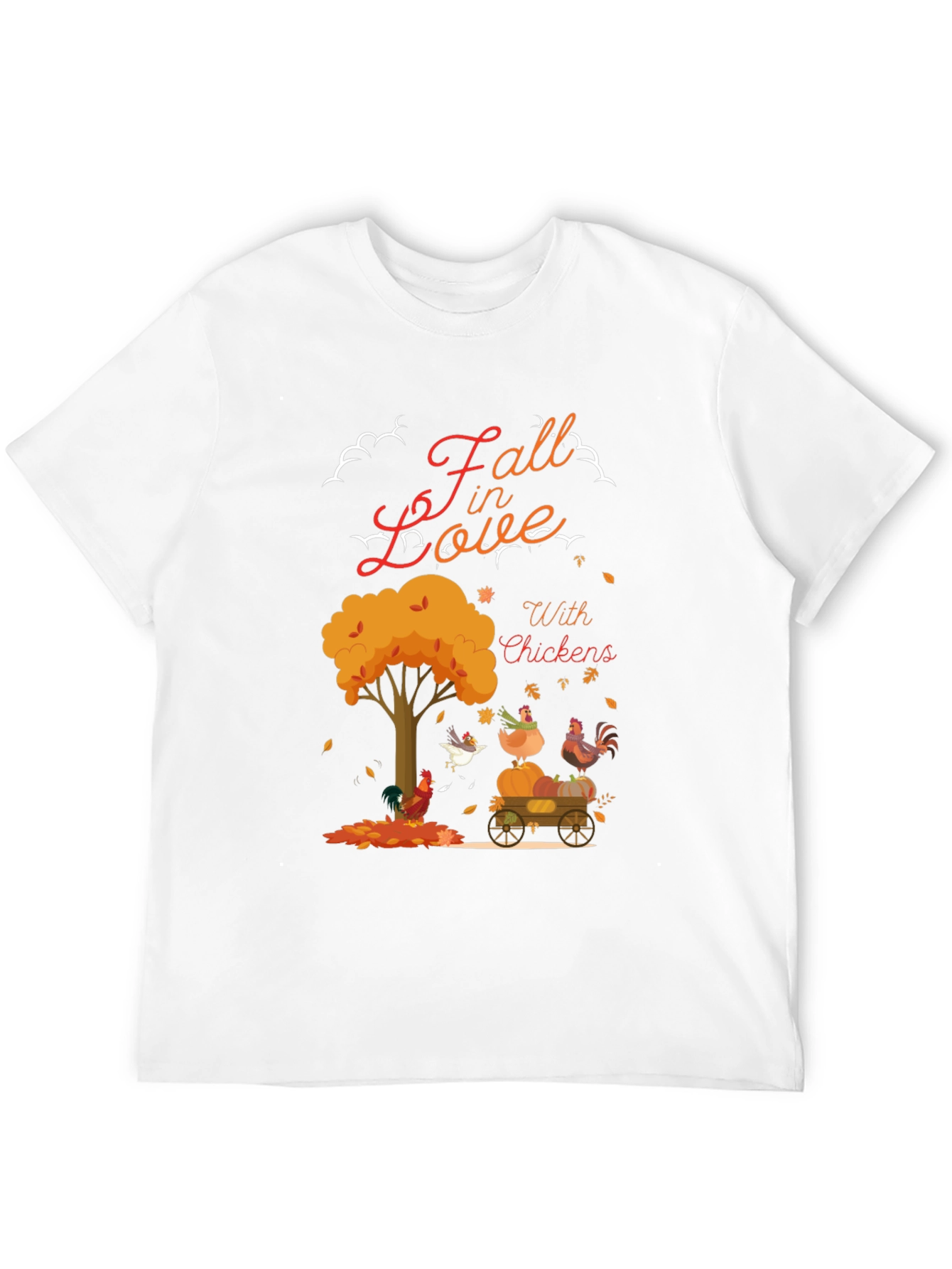 Fall in Love With Chickens T-Shirt