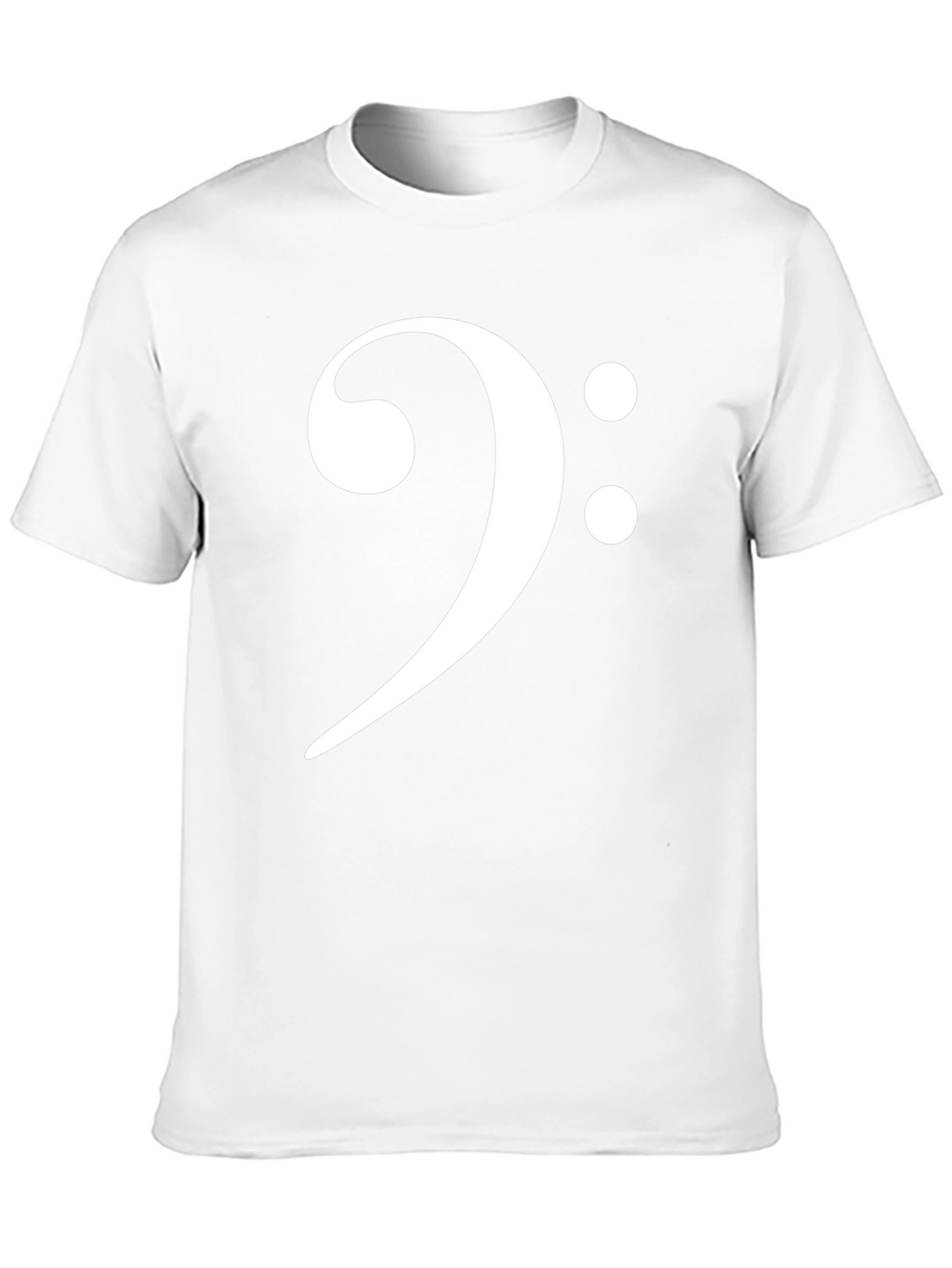 Bass Clef Black T-Shirt Music Lover Tee