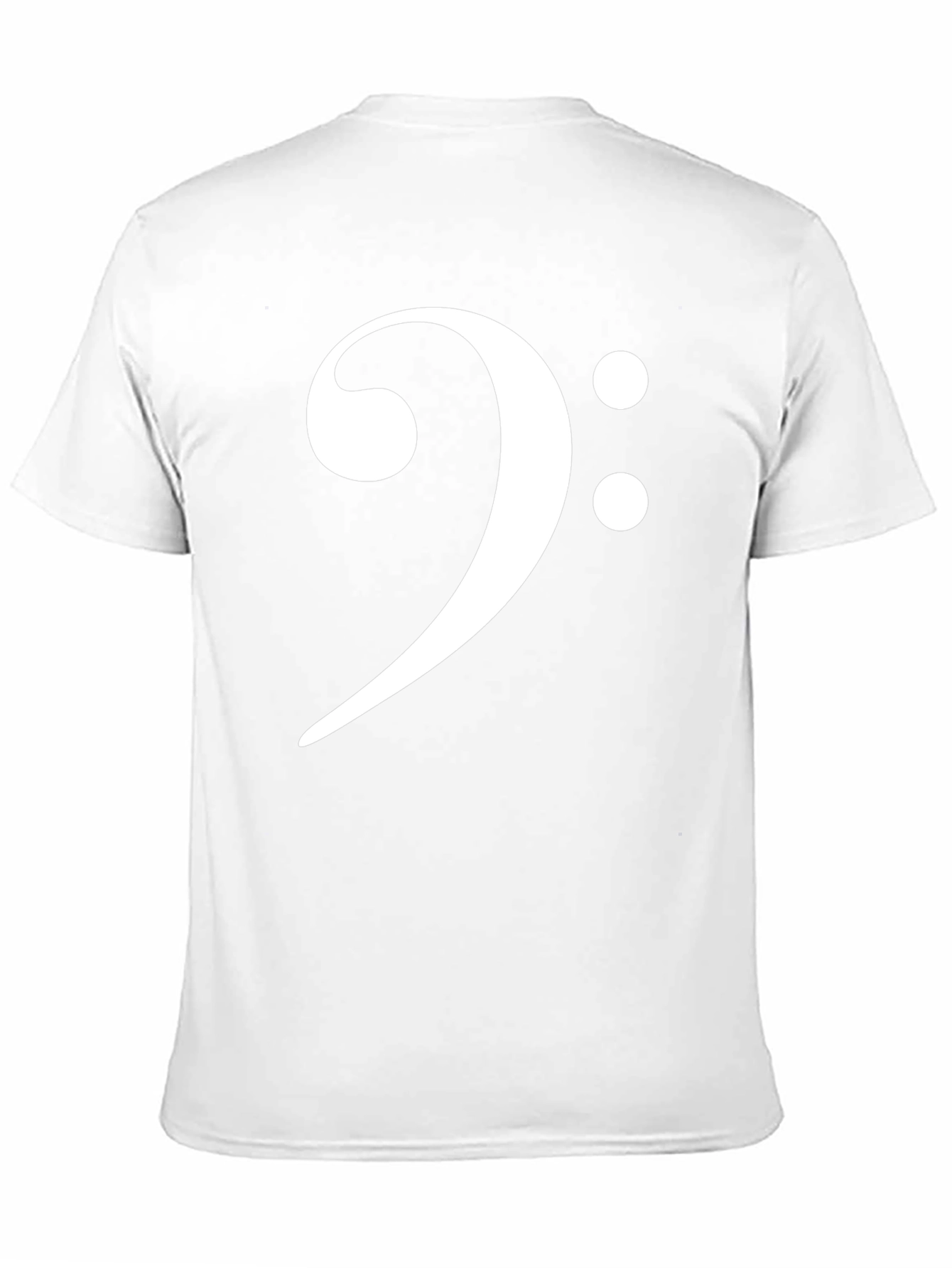 Bass Clef Black T-Shirt Music Lover Tee