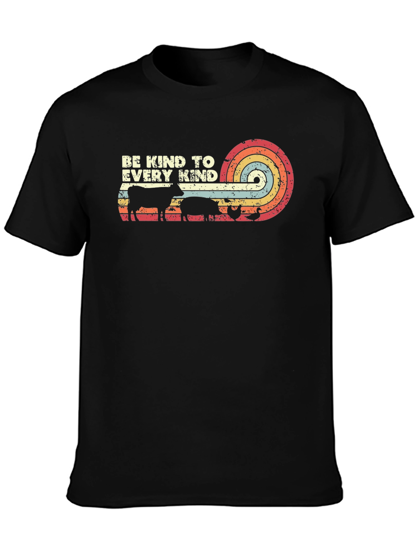 Be Kind to Every Kind Retro Graphic T-Shirt