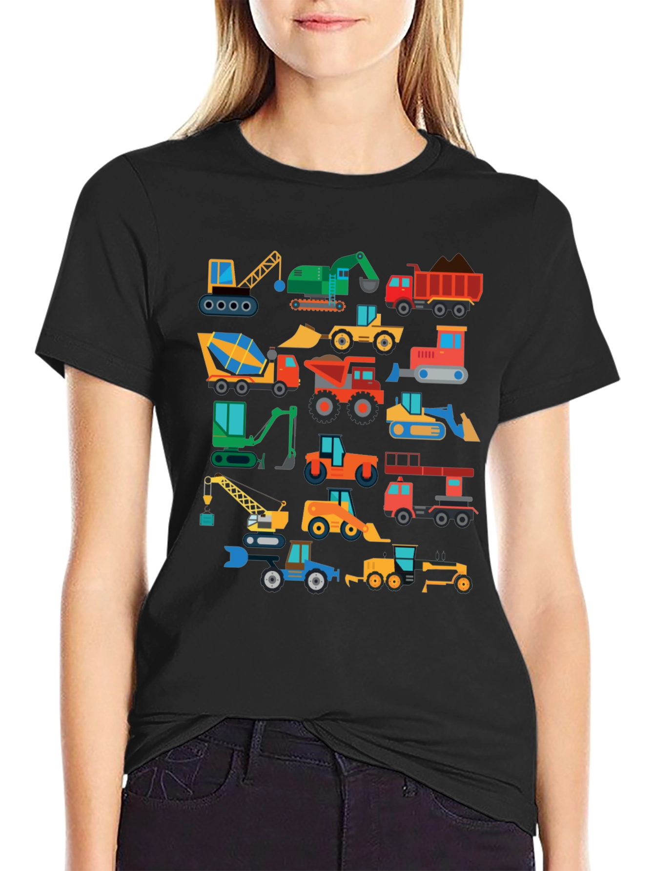 Construction Vehicle T-Shirt: Cartoon Truck Tee for Kids