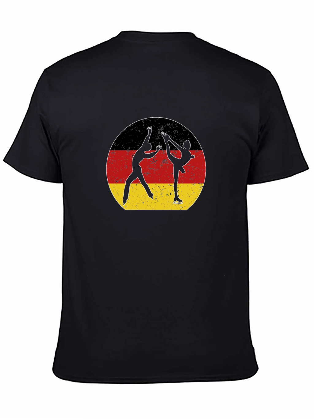 Figure Skating Germany Flag Graphic T-Shirt