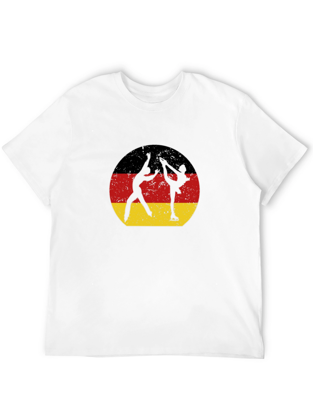 Figure Skating Germany Flag Graphic T-Shirt