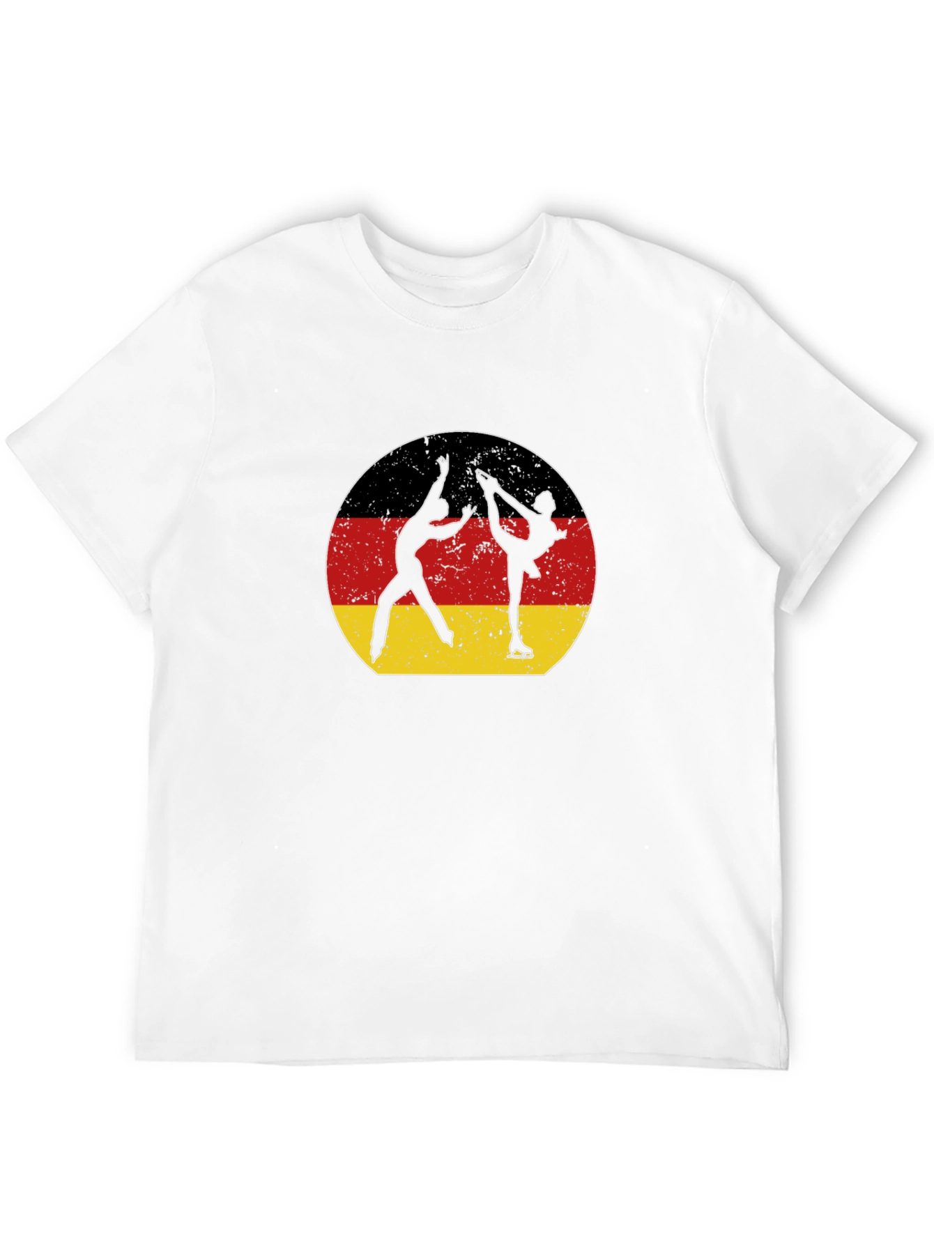 Figure Skating Germany Flag Graphic T-Shirt
