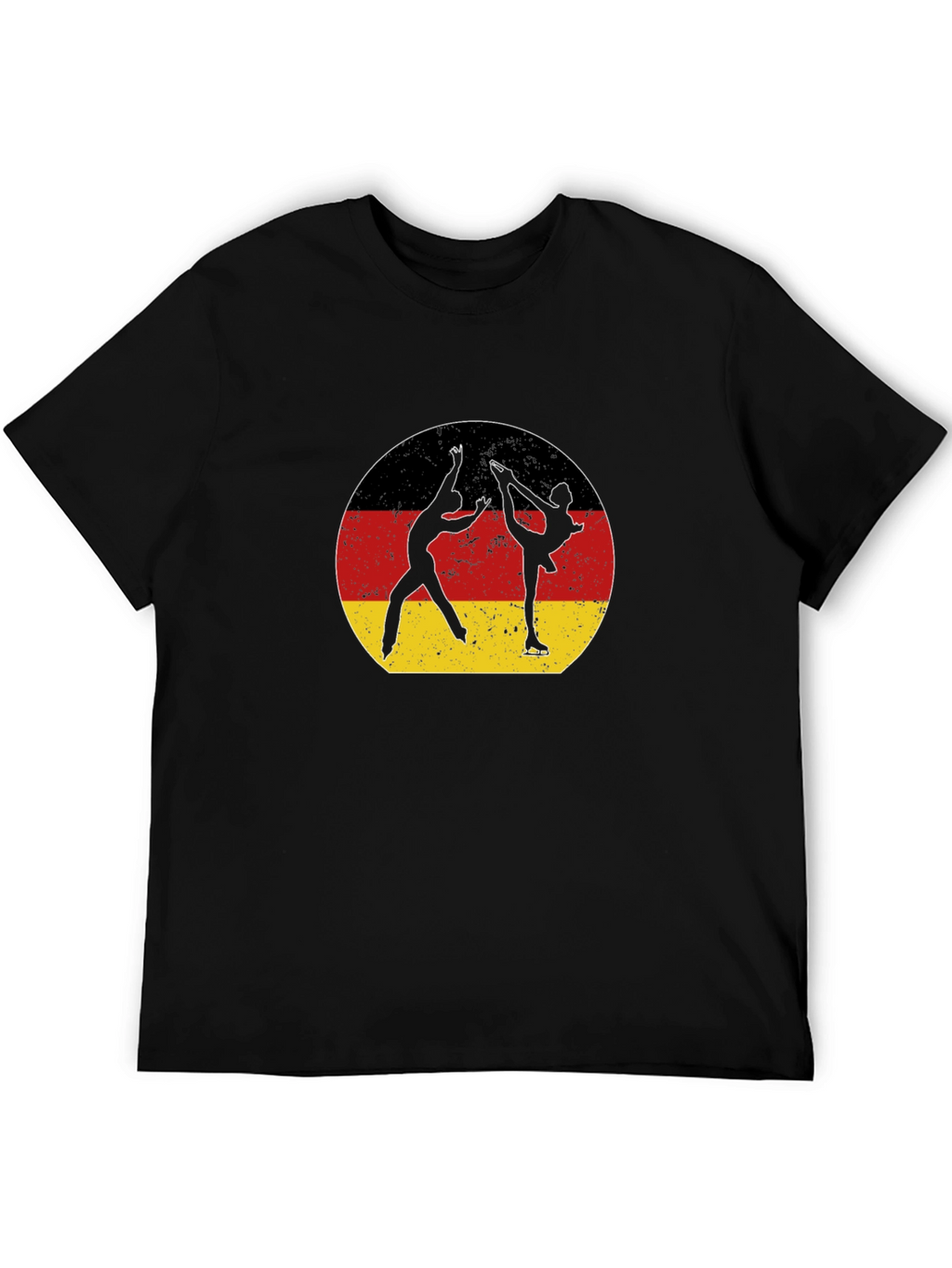 Figure Skating Germany Flag Graphic T-Shirt