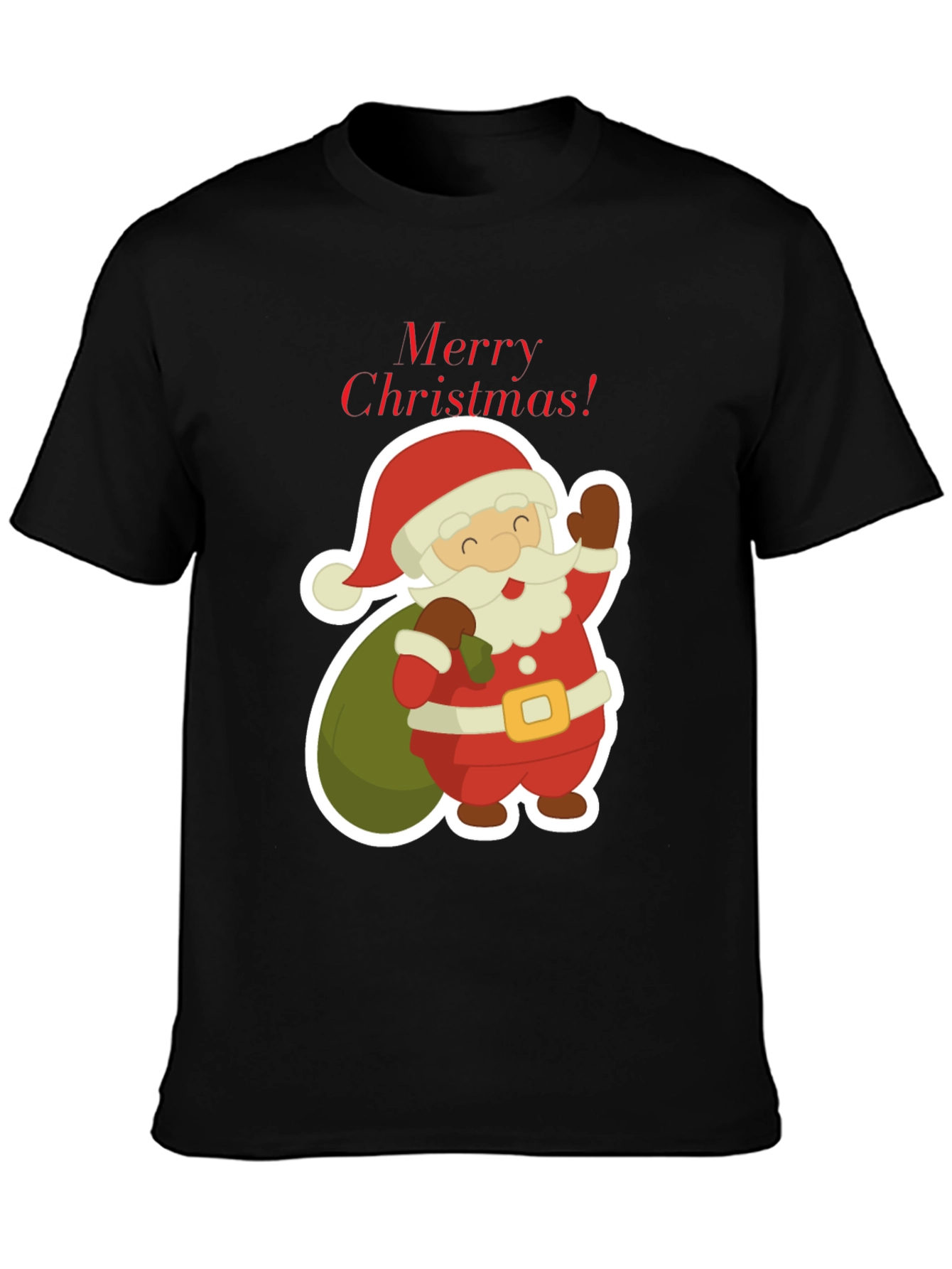 Festive Santa Claus Merry Christmas T-Shirt