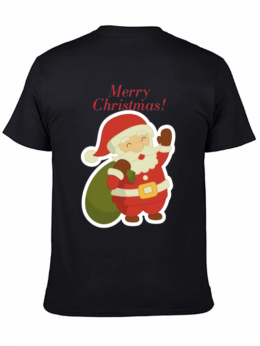 Festive Santa Claus Merry Christmas T-Shirt