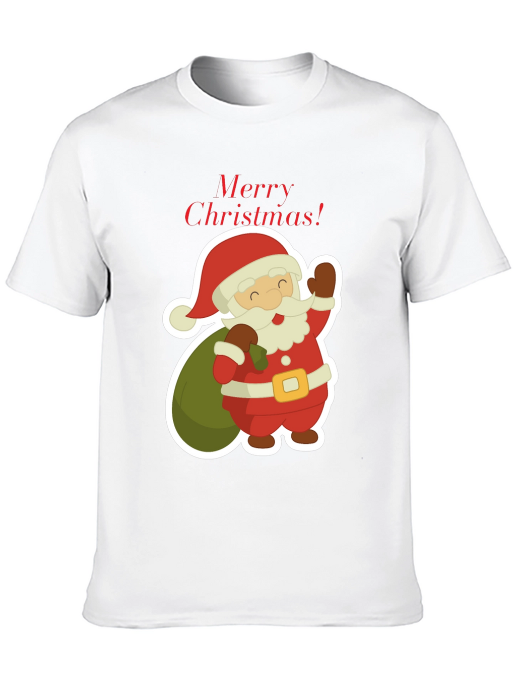 Festive Santa Claus Merry Christmas T-Shirt