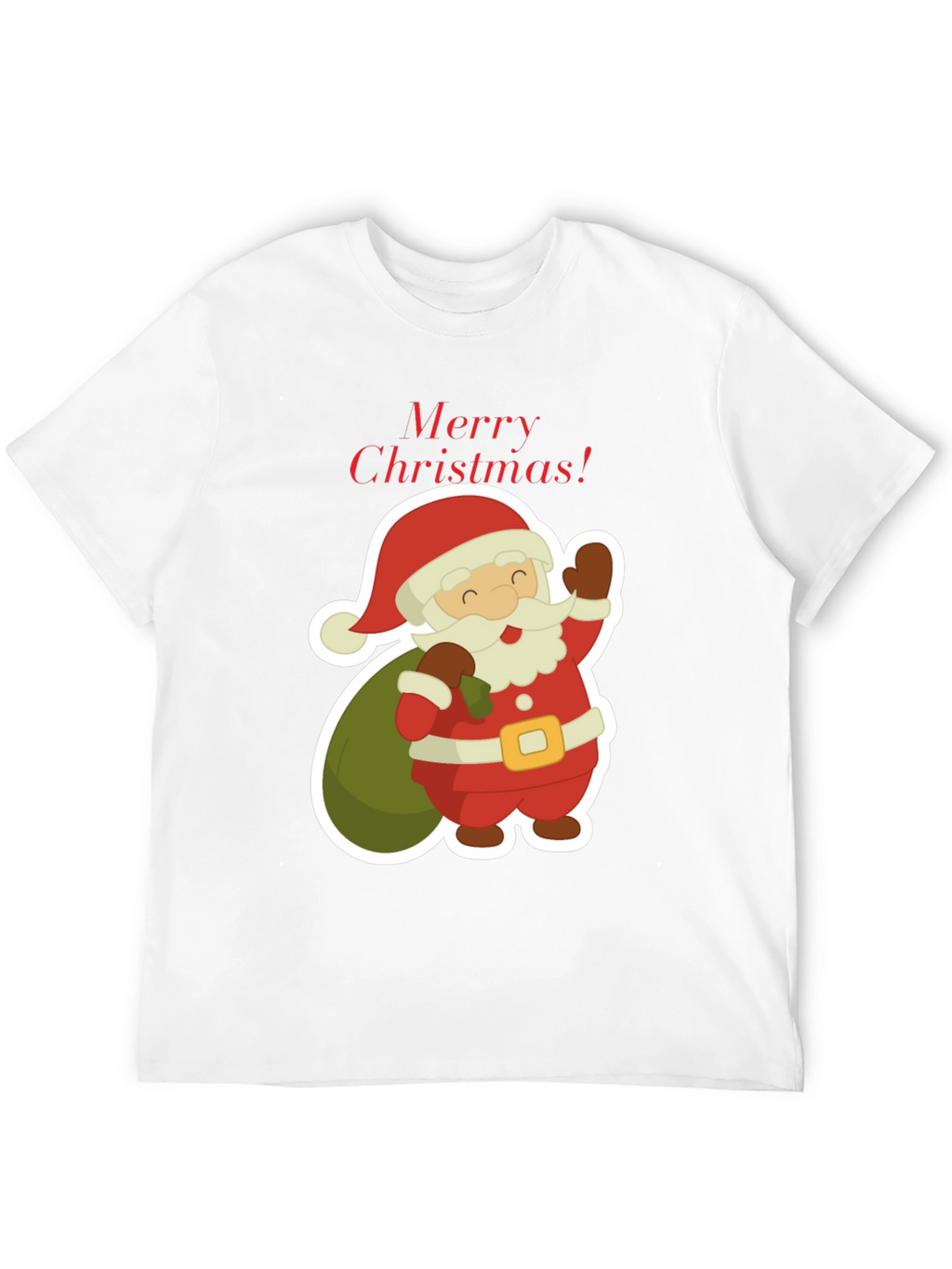Festive Santa Claus Merry Christmas T-Shirt