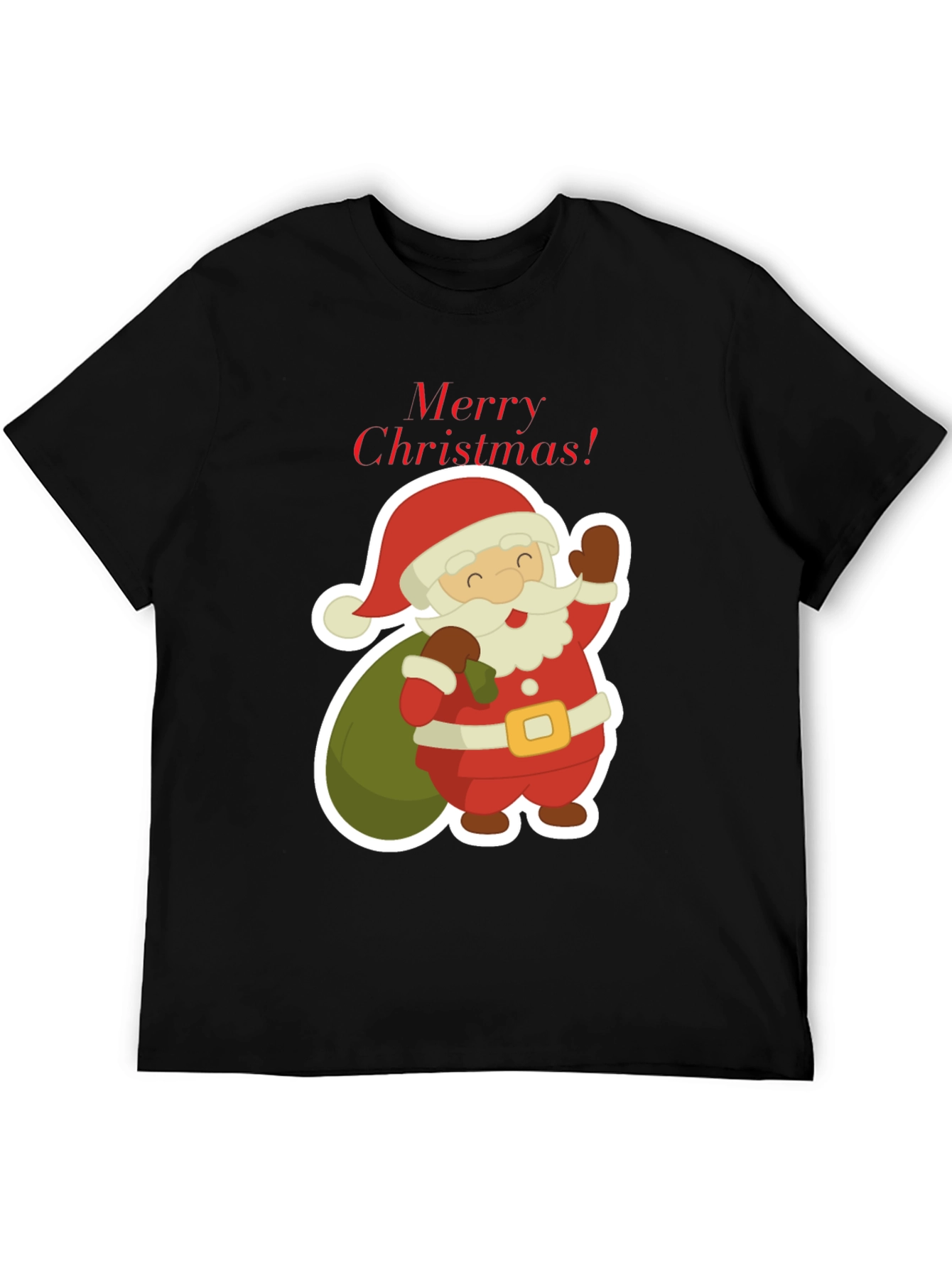 Festive Santa Claus Merry Christmas T-Shirt