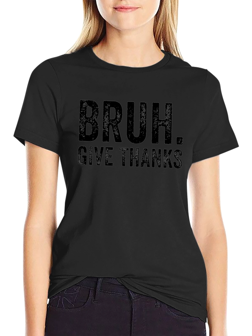 Bruh. Give Thanks Funny Thanksgiving T-Shirt