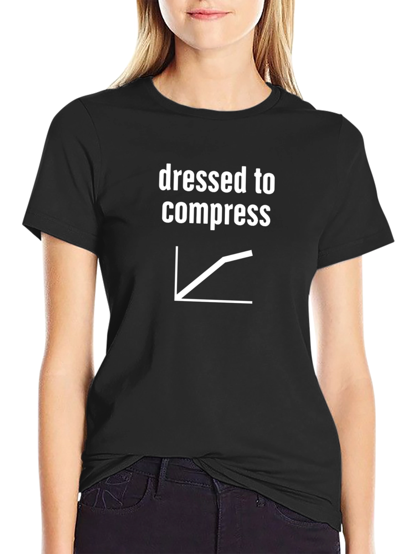 Dressed to Compress T-Shirt - Data Science Humor
