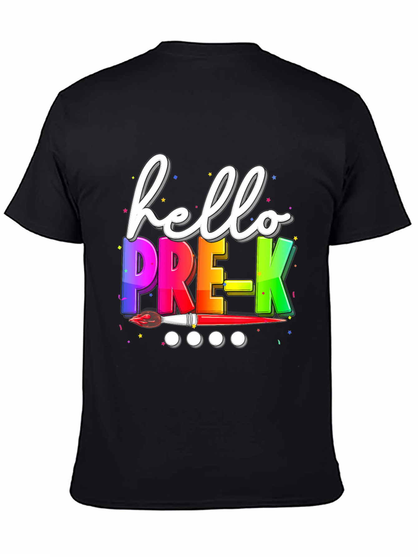 Hello Pre-K Teacher T-Shirt - Colorful Back to School Tee