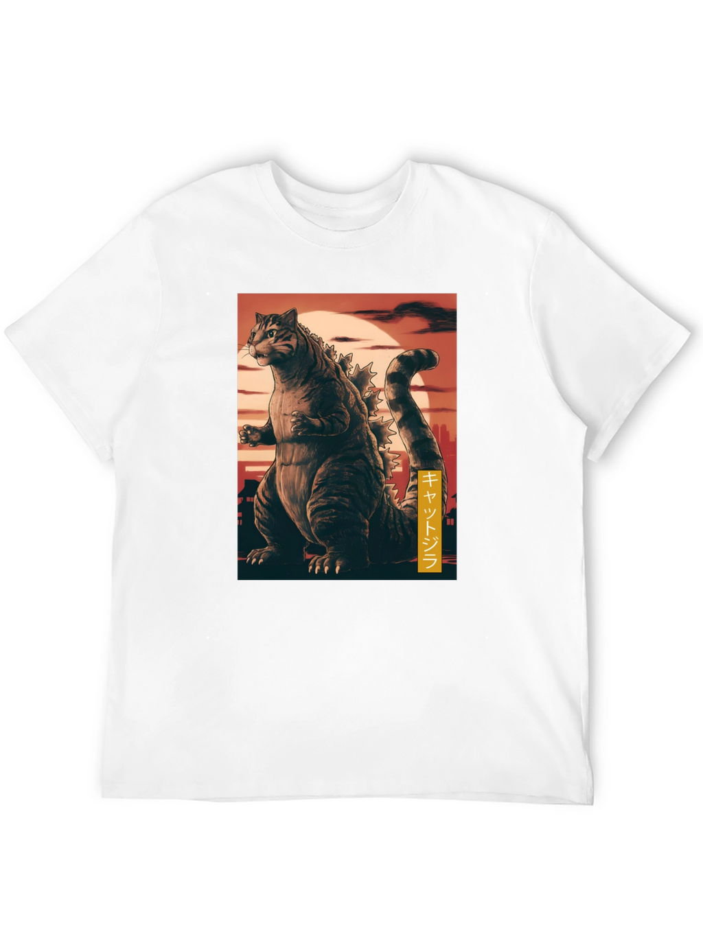 Cat Godzilla Graphic T-Shirt