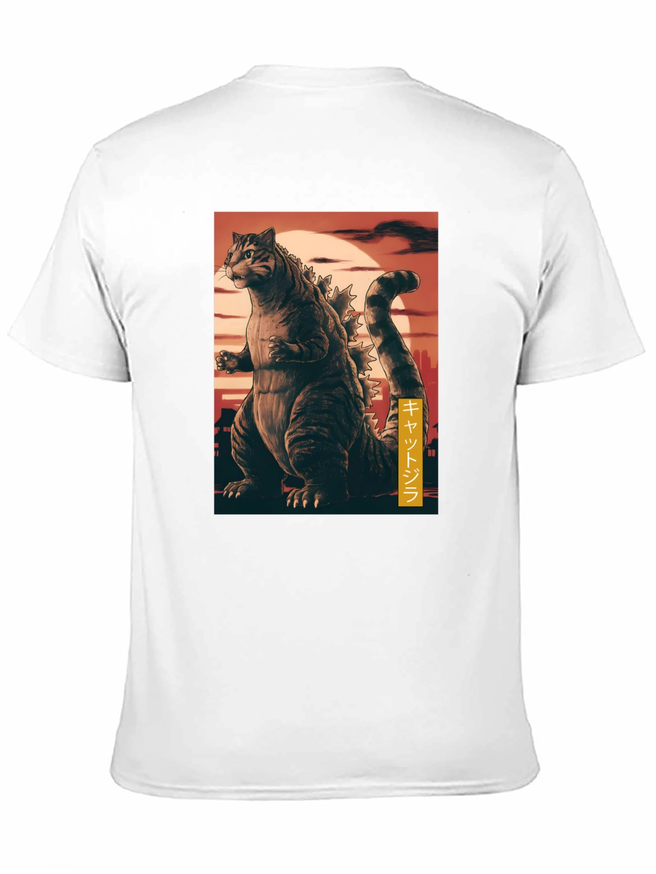 Cat Godzilla Graphic T-Shirt