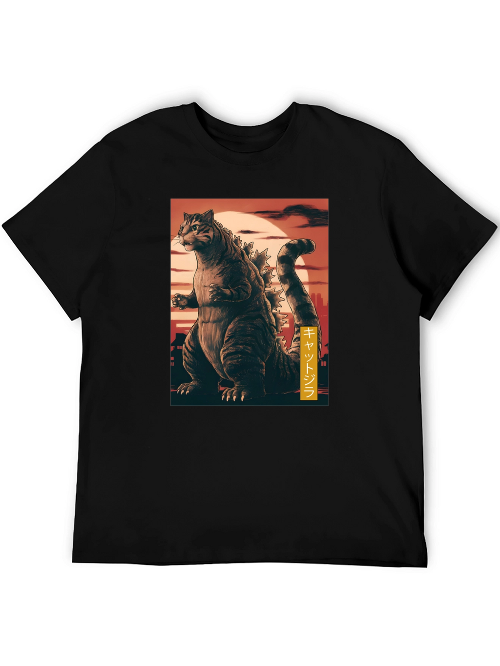 Cat Godzilla Graphic T-Shirt
