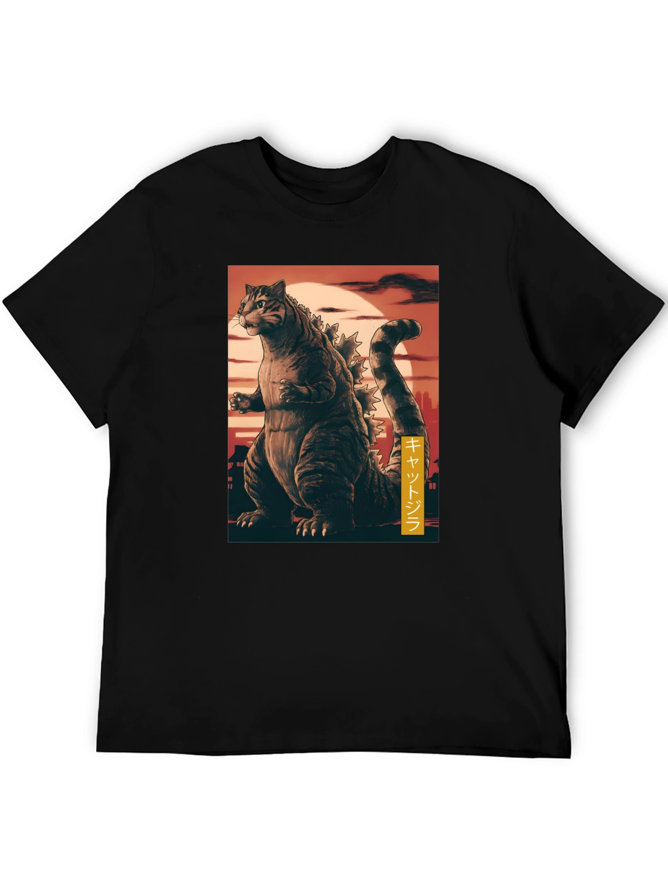 Cat Godzilla Graphic T-Shirt