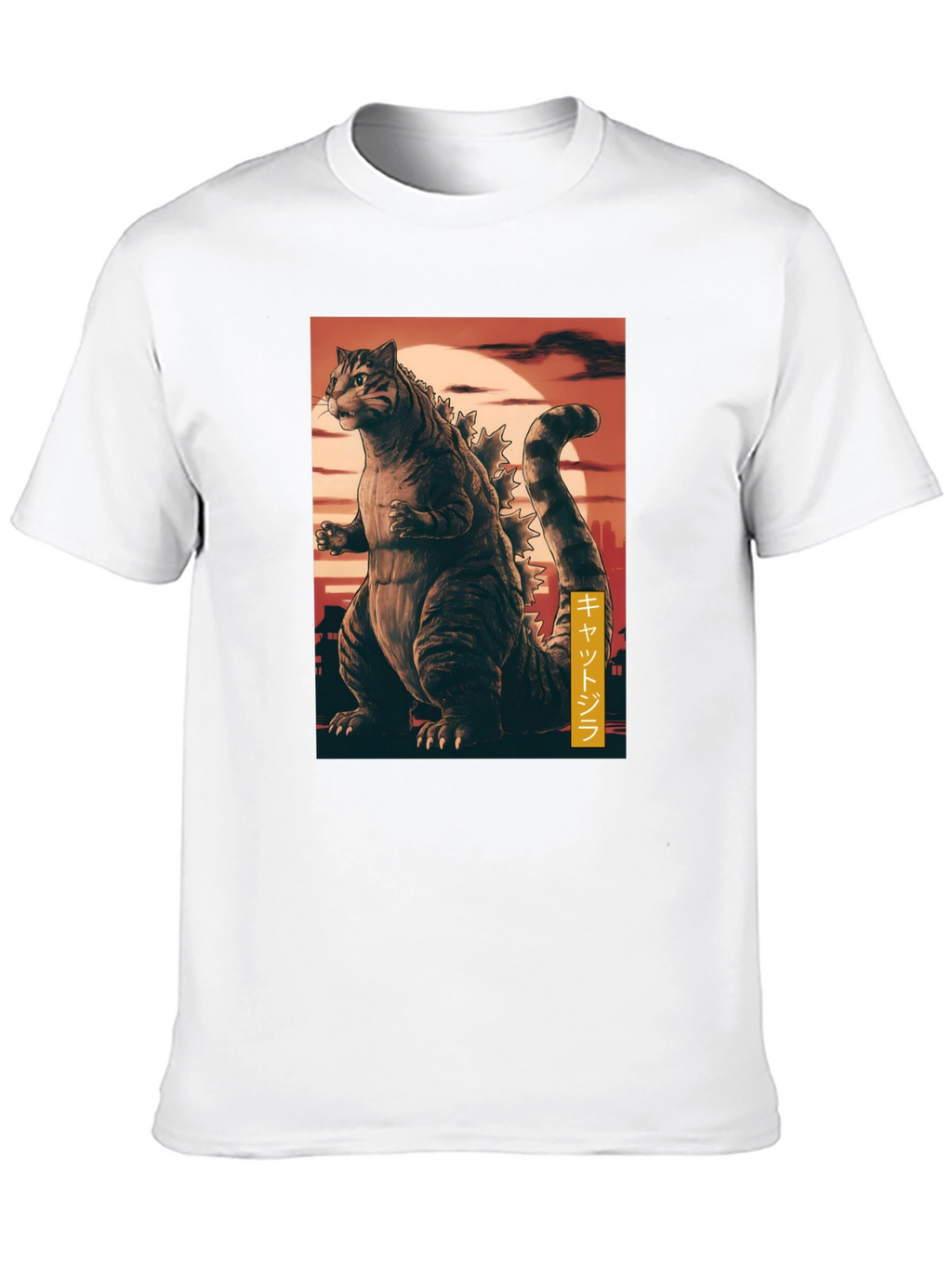Cat Godzilla Graphic T-Shirt