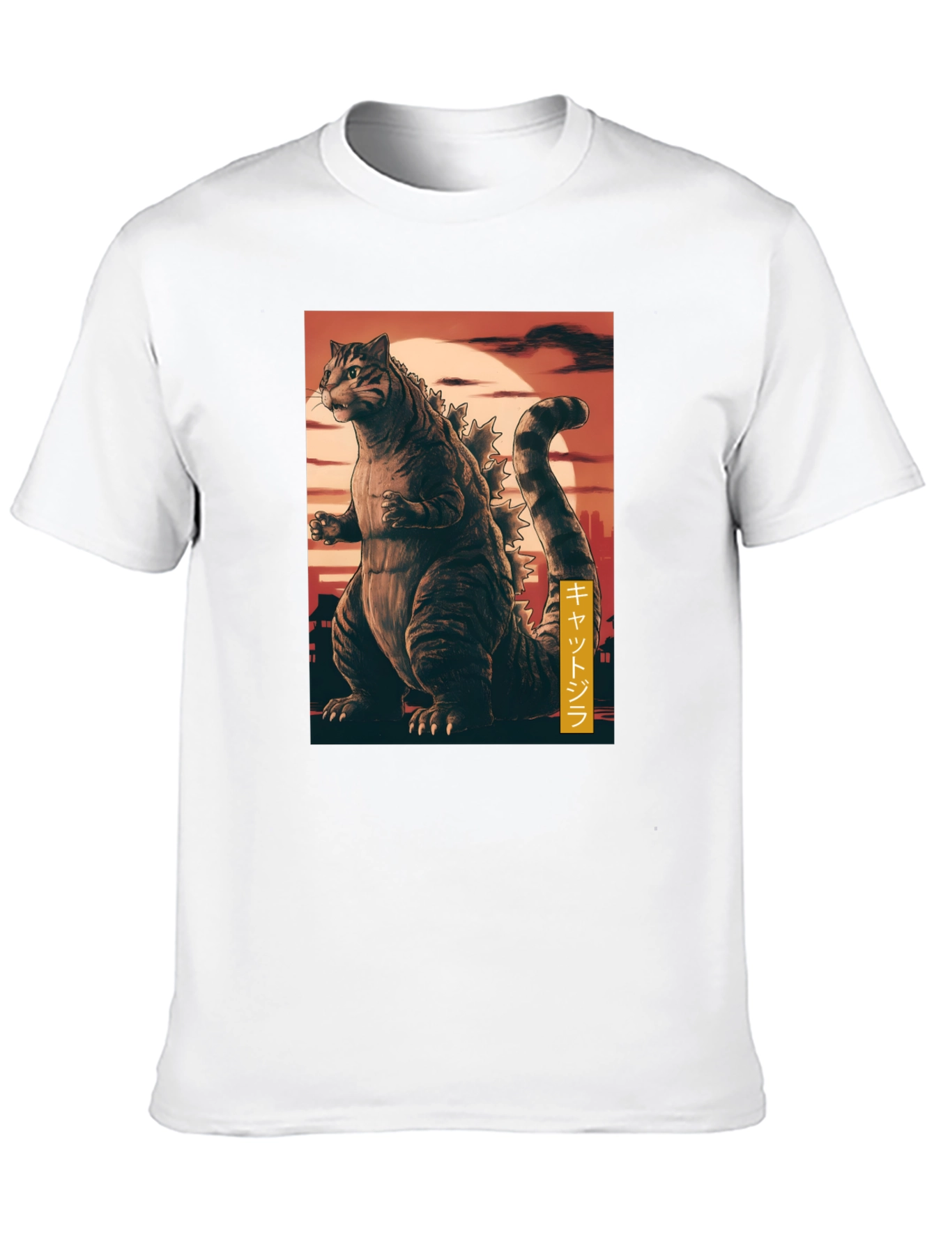 Cat Godzilla Graphic T-Shirt