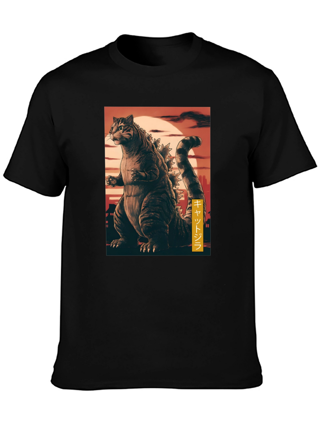 Cat Godzilla Graphic T-Shirt