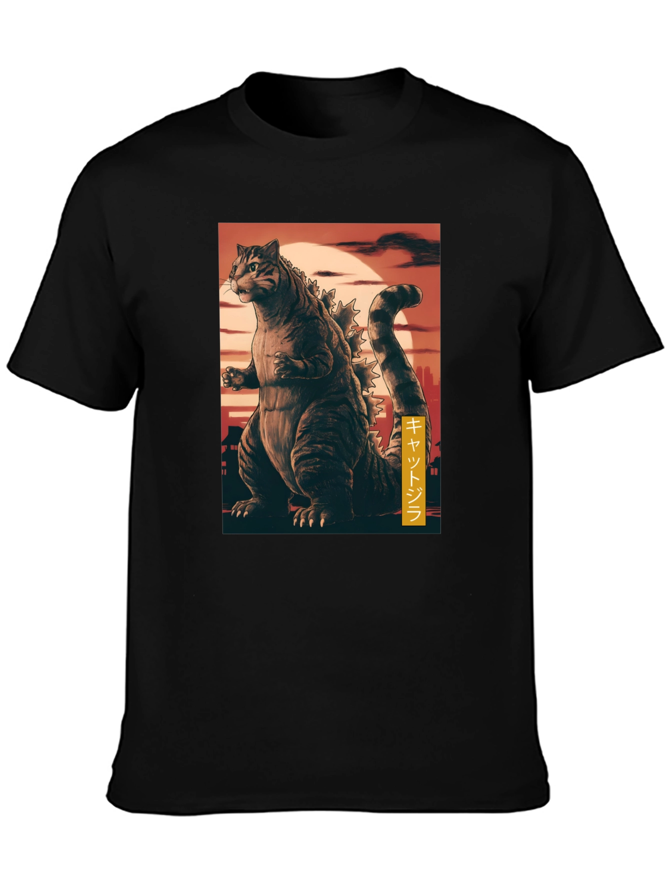 Cat Godzilla Graphic T-Shirt