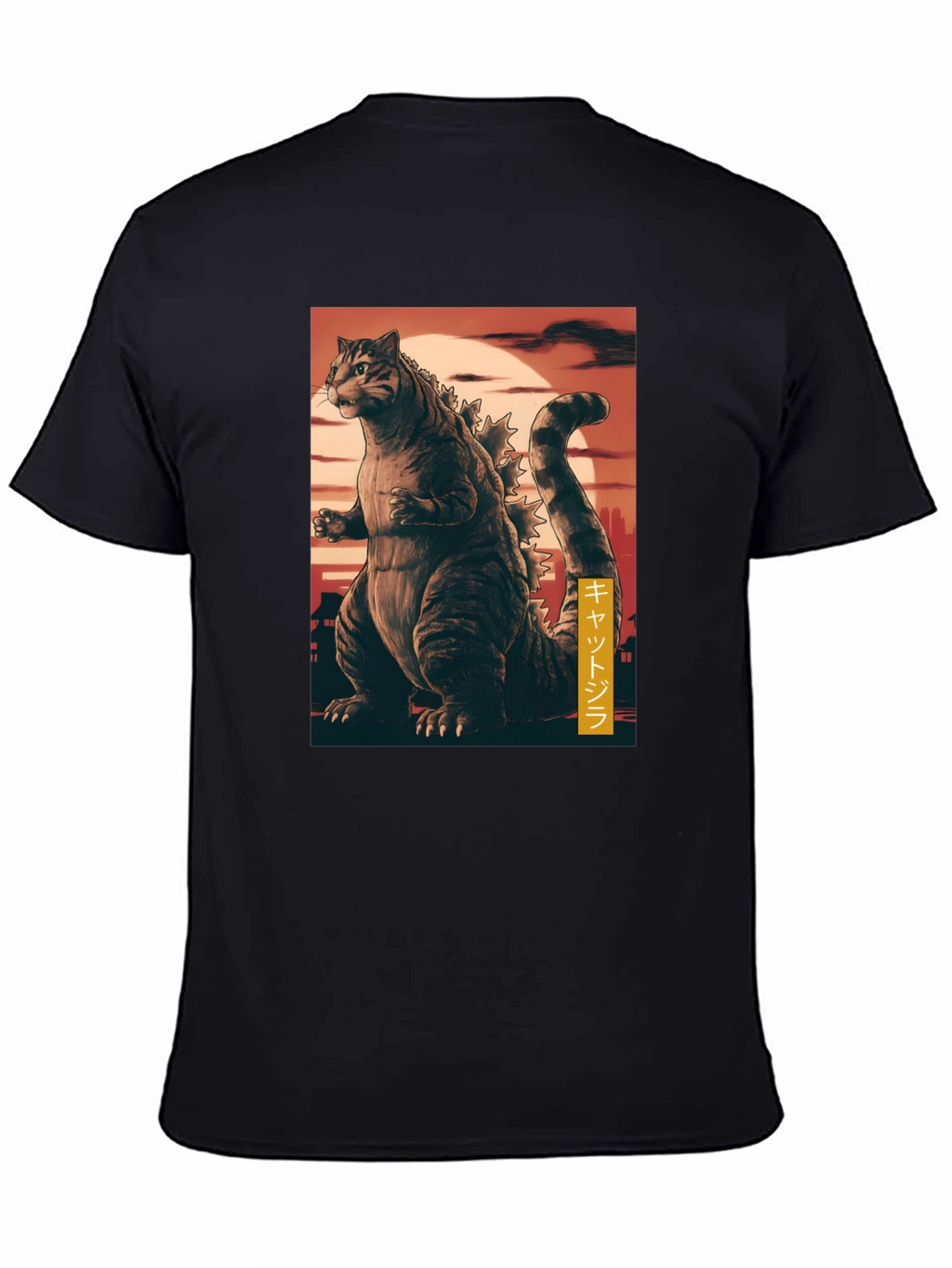 Cat Godzilla Graphic T-Shirt