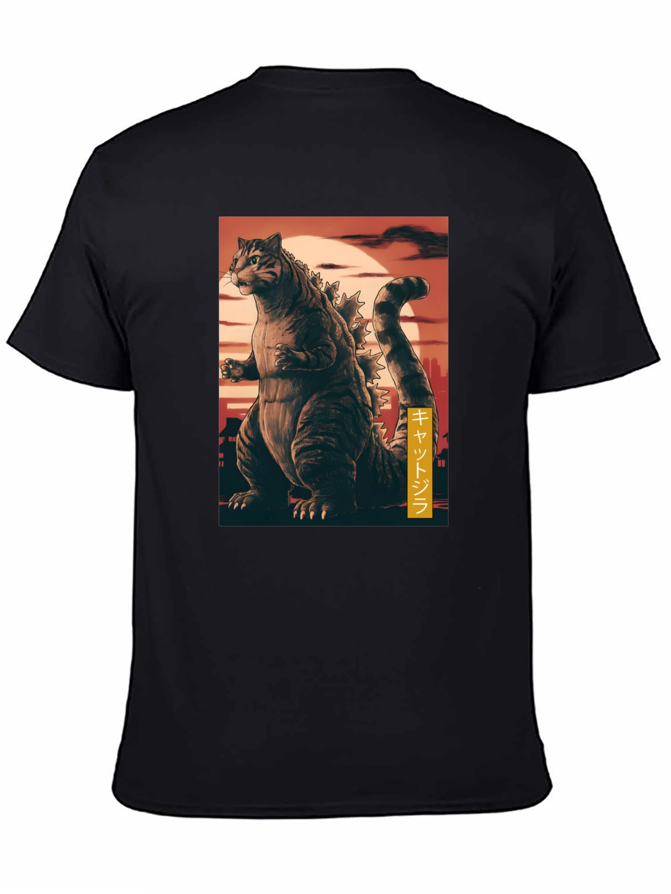 Cat Godzilla Graphic T-Shirt
