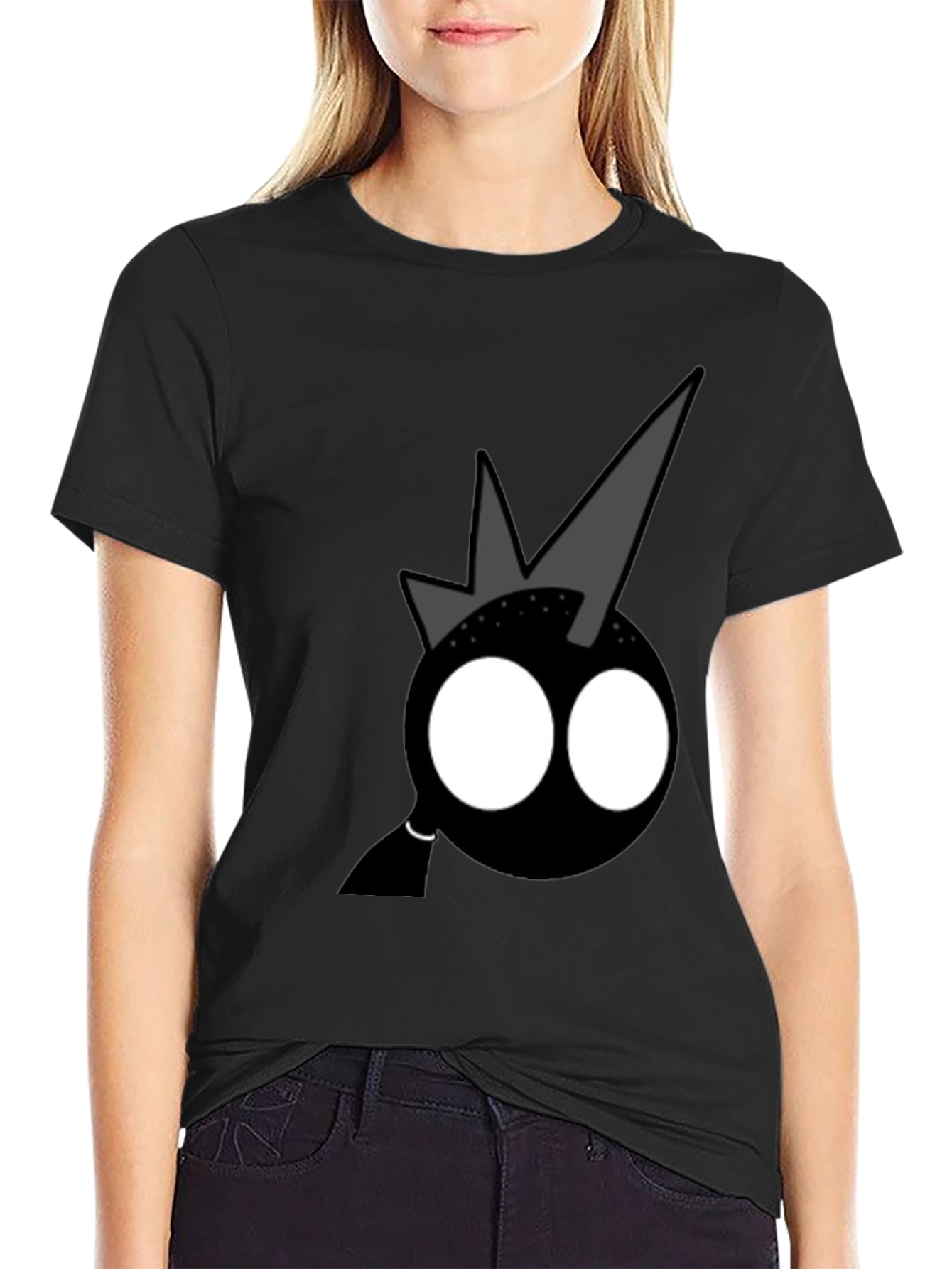 Funky Graphic Tee - Black Shirt with Cartoon Design