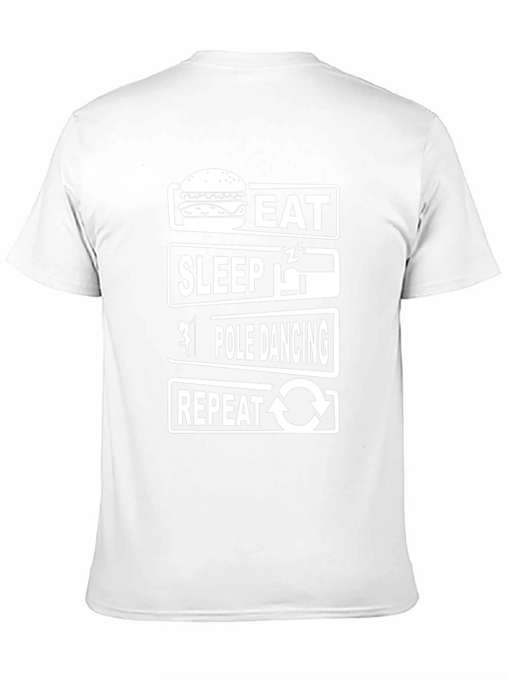 Eat Sleep Pole Dance Repeat Black T-Shirt