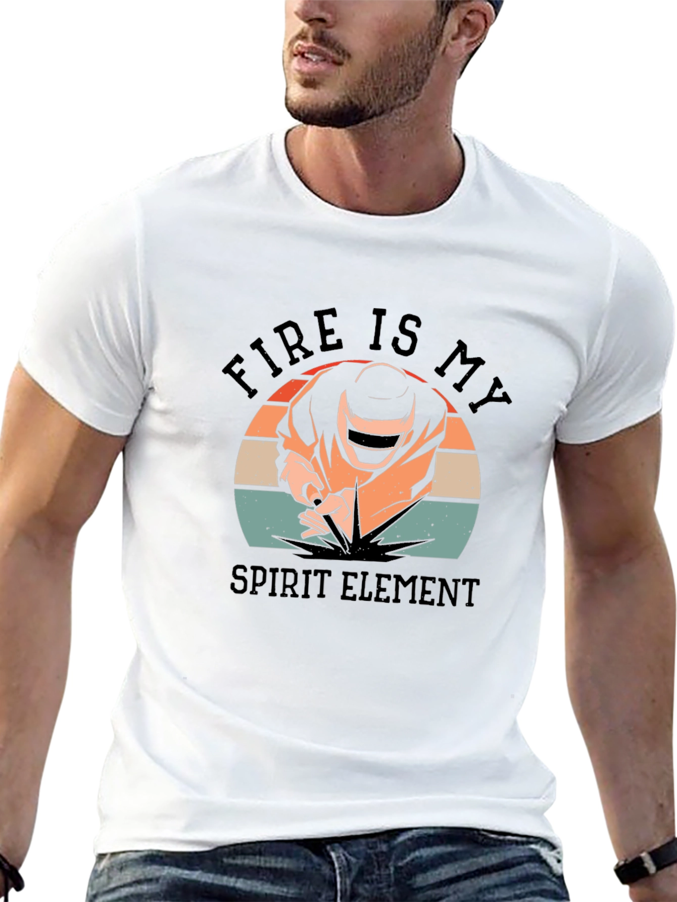 Fire Is My Spirit Element Welder T-Shirt