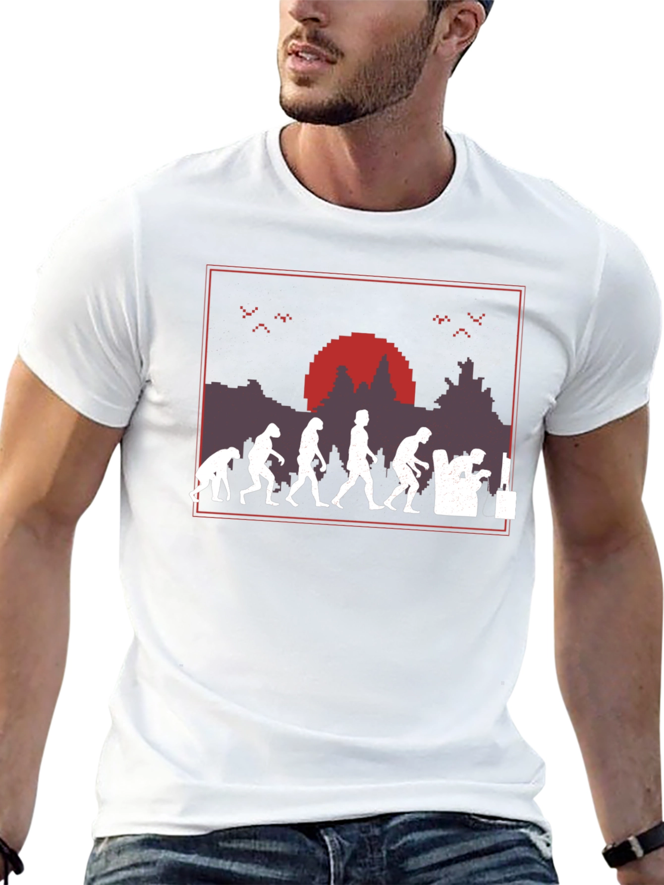 Gamer Evolution T-Shirt - Black Cotton Tee