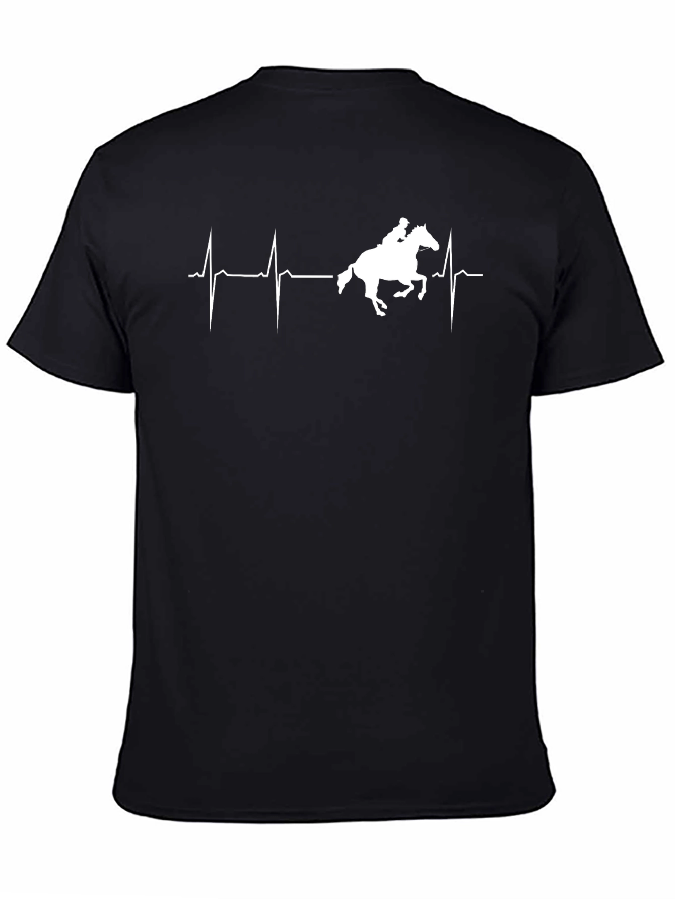 Equestrian Heartbeat T-Shirt - Horse Rider Tee
