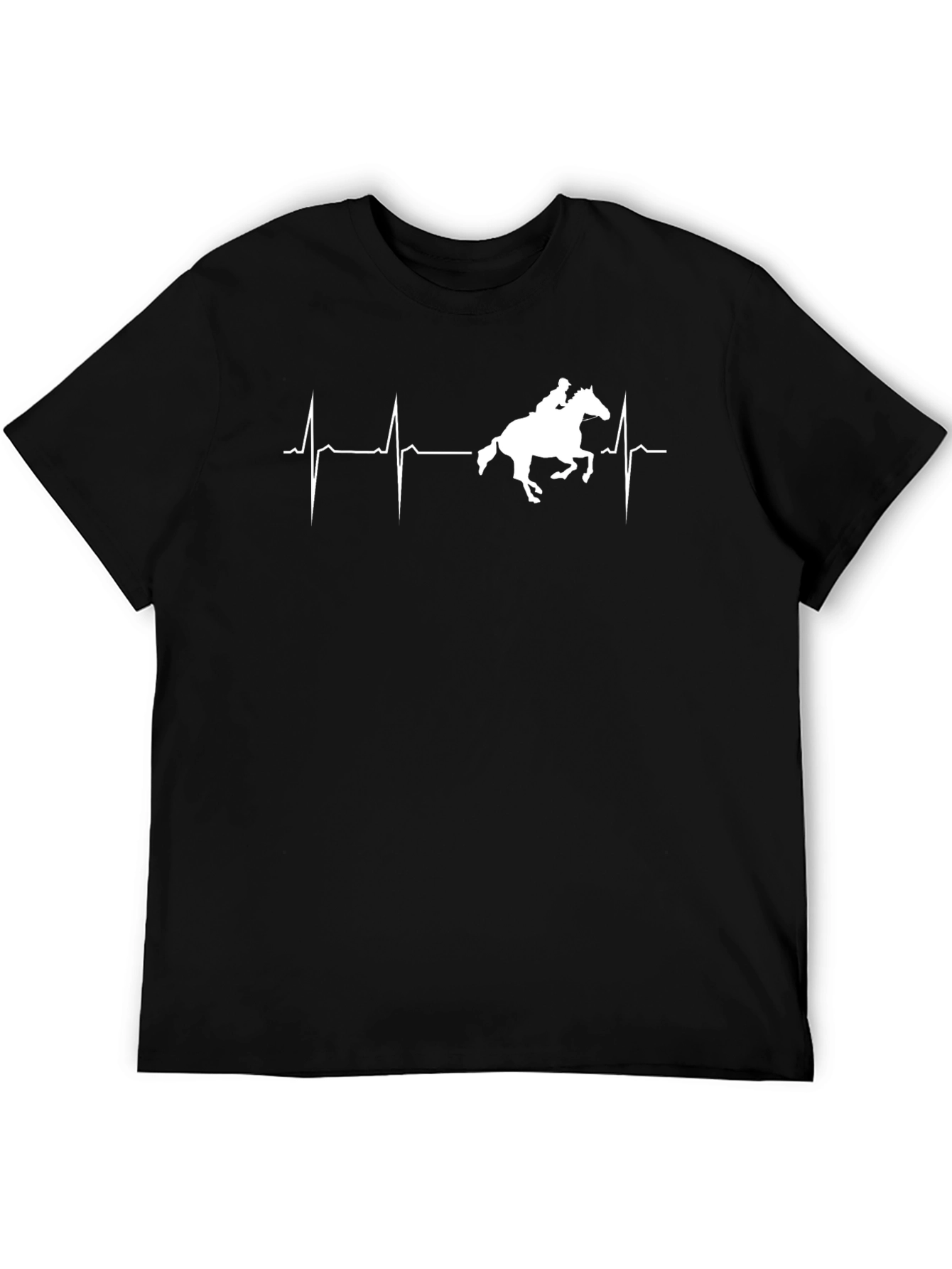 Equestrian Heartbeat T-Shirt - Horse Rider Tee