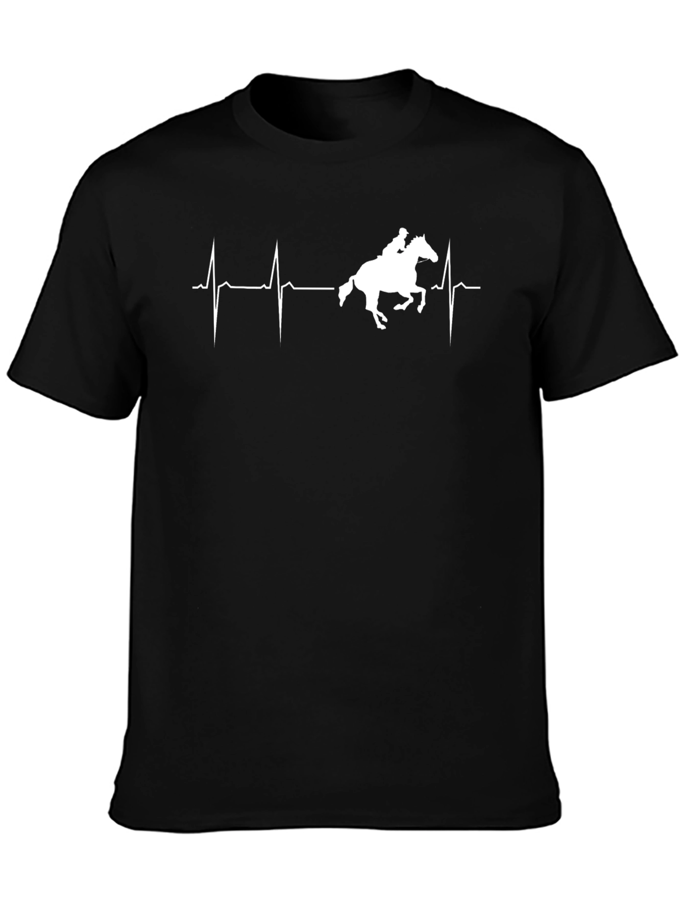Equestrian Heartbeat T-Shirt - Horse Rider Tee