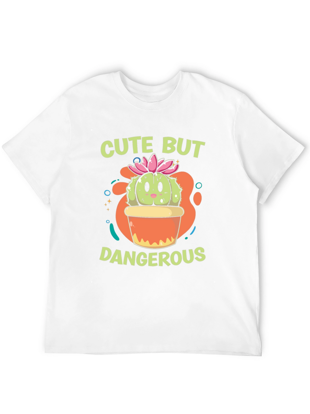 Cute But Dangerous Cactus Graphic T-Shirt