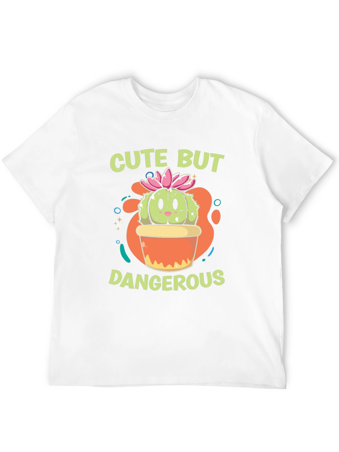 Cute But Dangerous Cactus Graphic T-Shirt