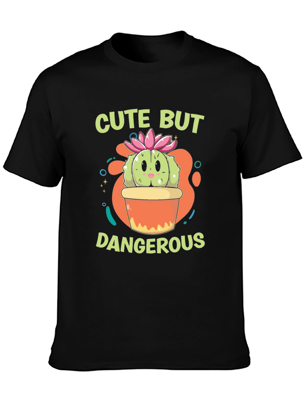Cute But Dangerous Cactus Graphic T-Shirt