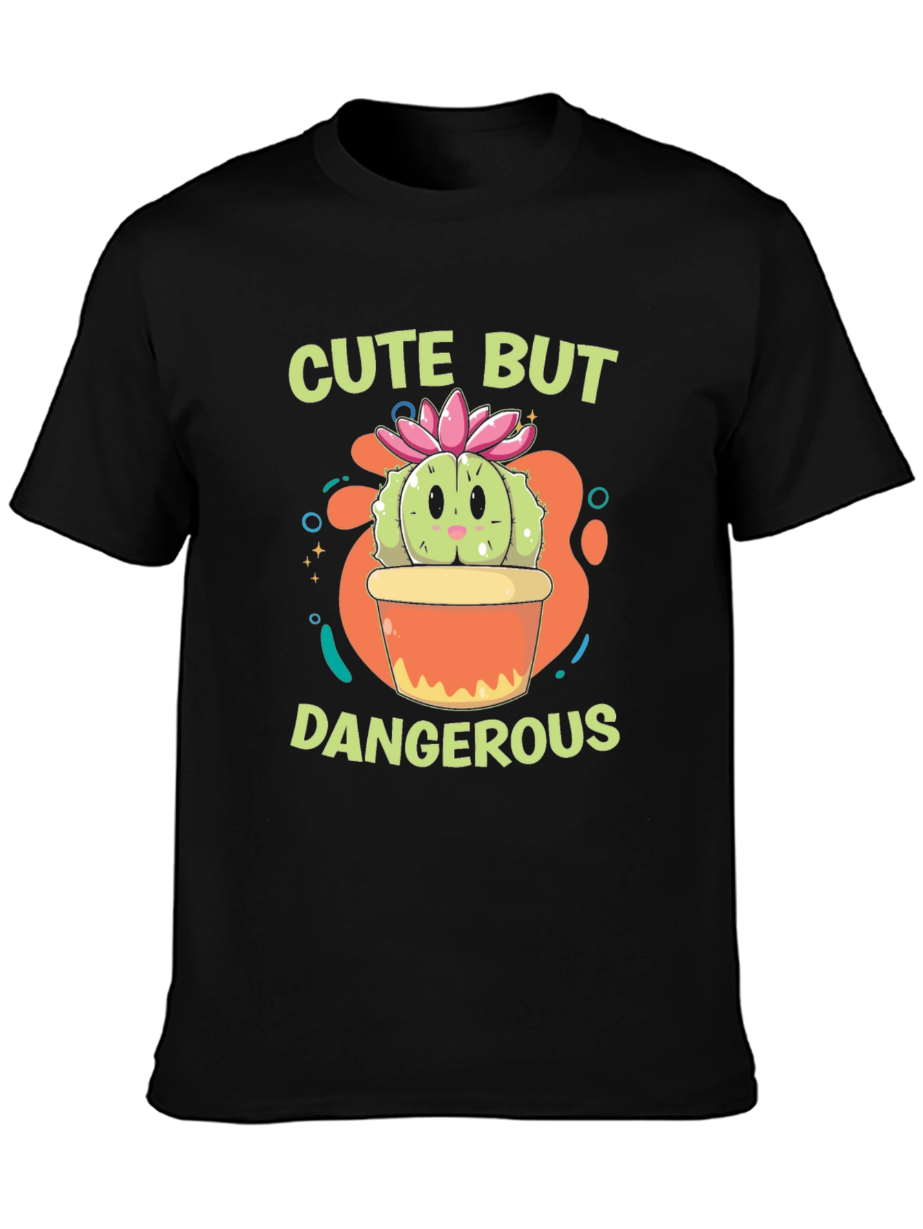 Cute But Dangerous Cactus Graphic T-Shirt