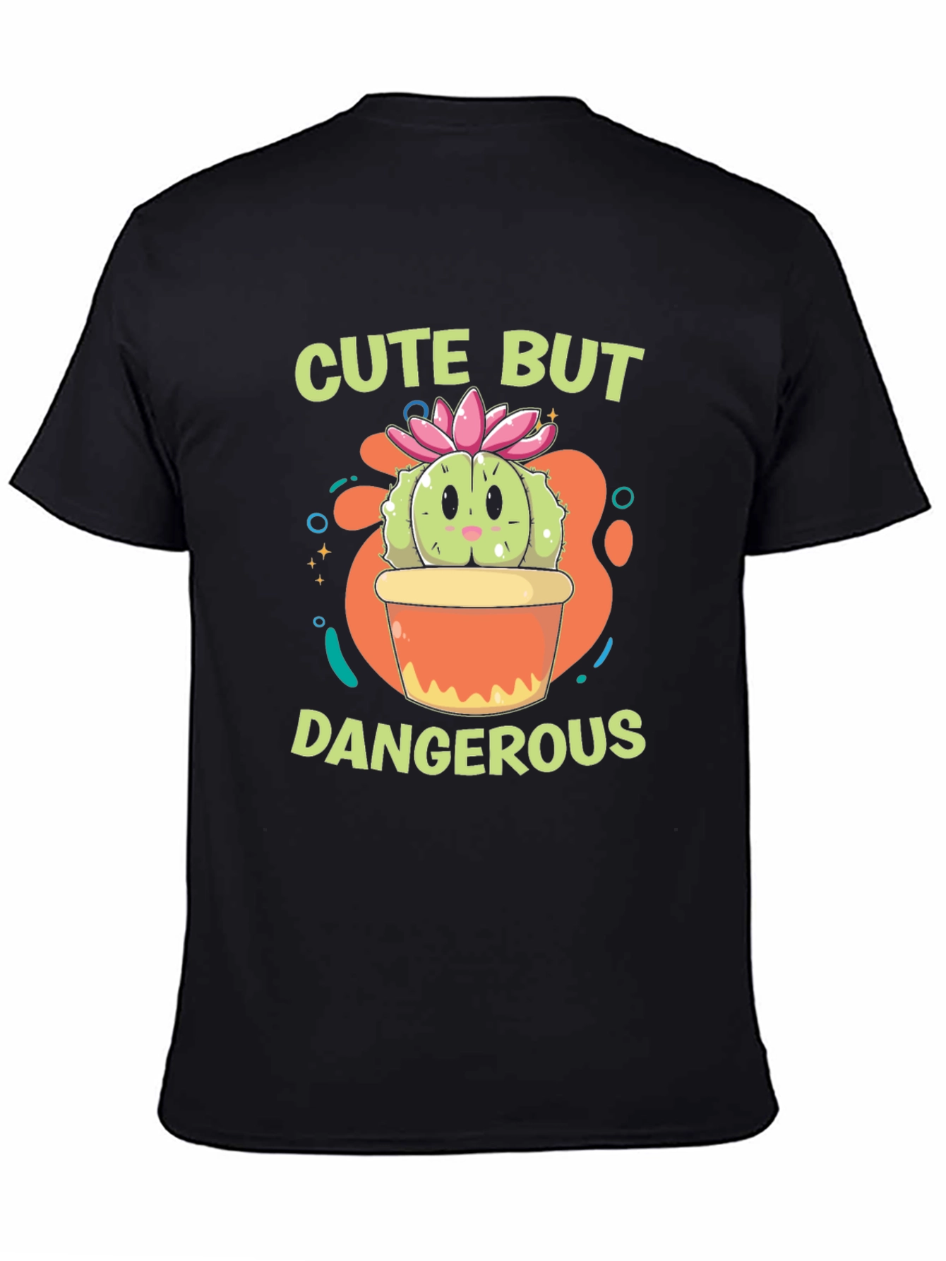 Cute But Dangerous Cactus Graphic T-Shirt