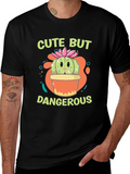 Cute But Dangerous Cactus Graphic T-Shirt