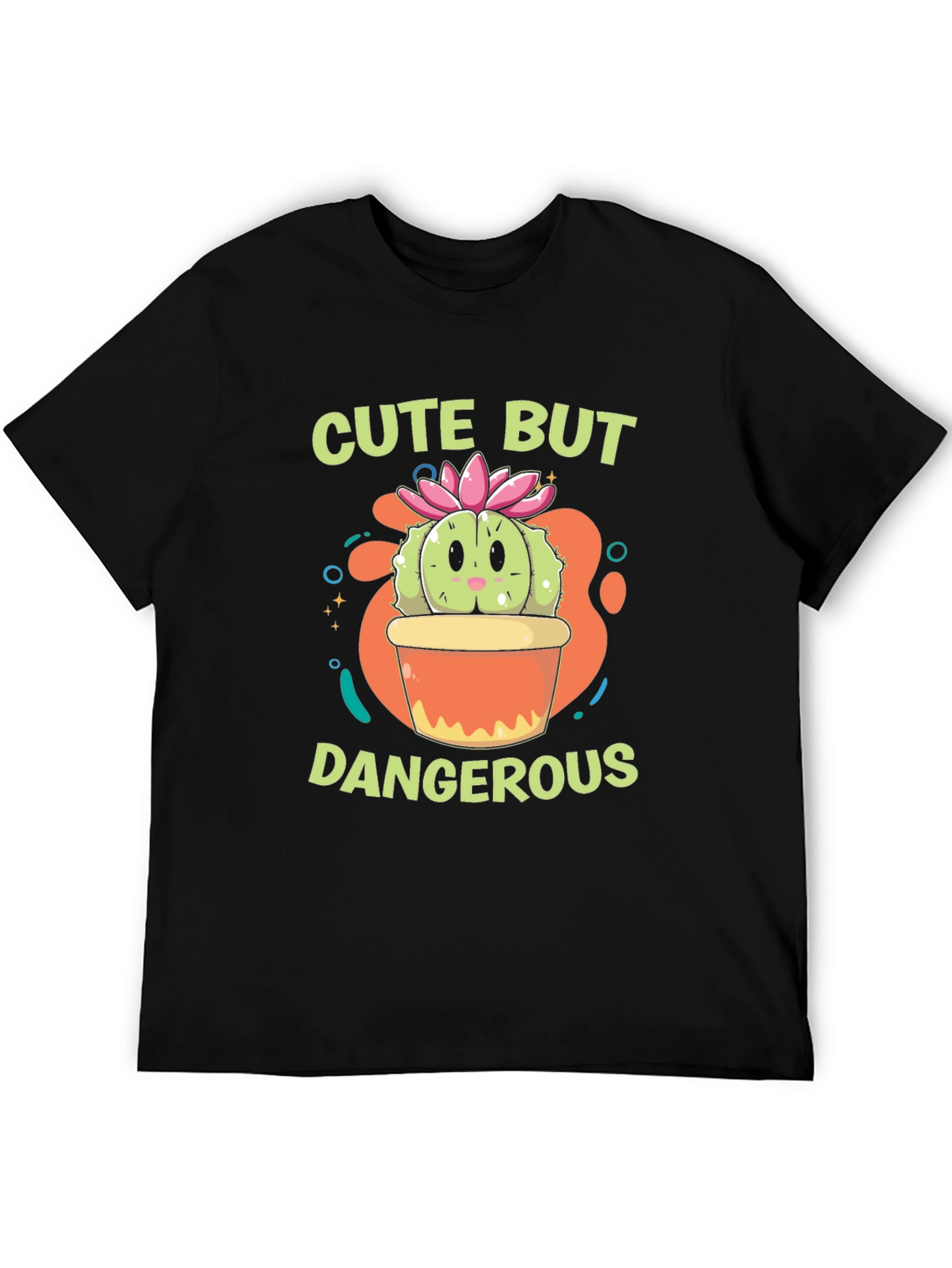 Cute But Dangerous Cactus Graphic T-Shirt
