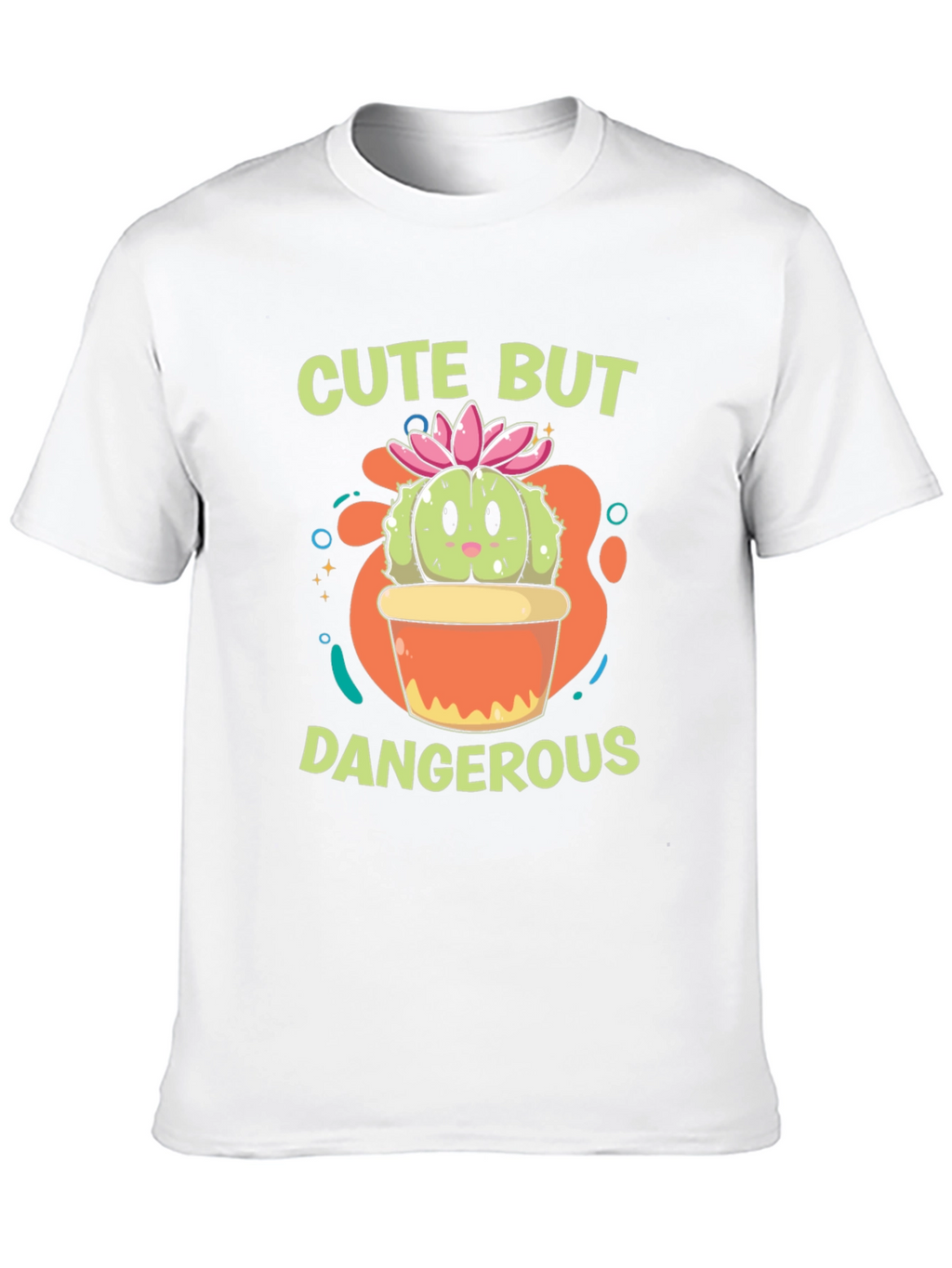 Cute But Dangerous Cactus Graphic T-Shirt