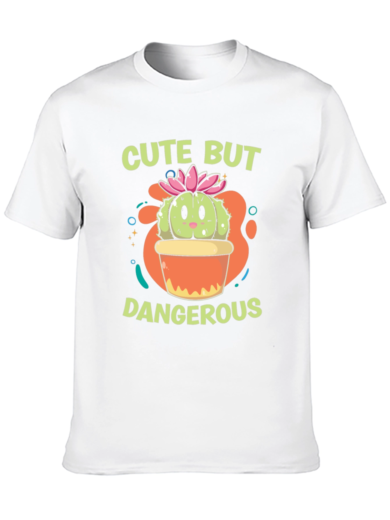 Cute But Dangerous Cactus Graphic T-Shirt