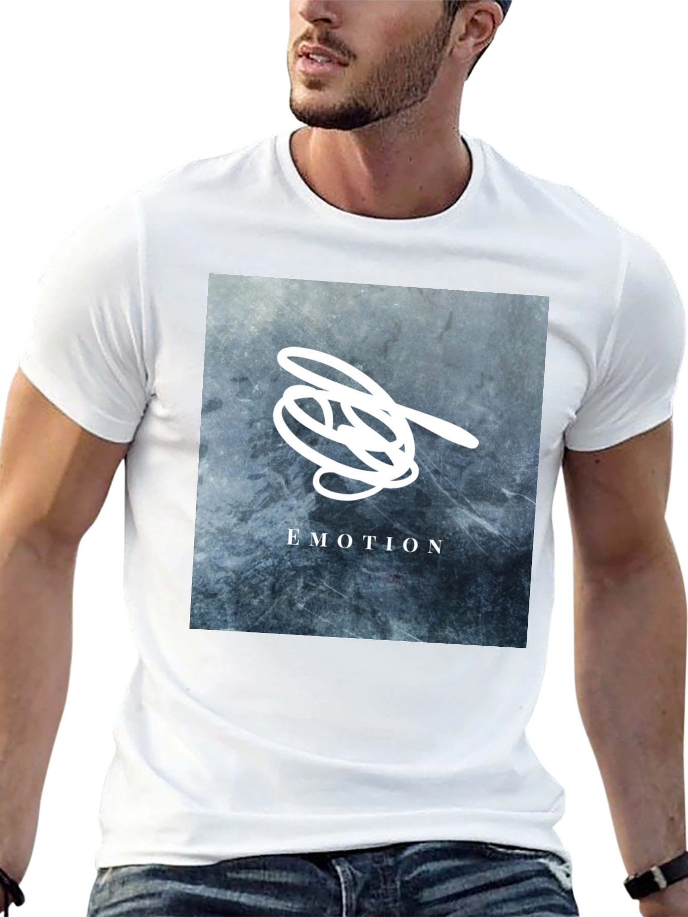 Emotion Graphic T-Shirt - Stylish Black Tee